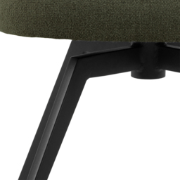 Florence Darlene Green Swivel Dining Chair with Armrest - Size: 80 x 58.5 x 60cm - Multi - Furniture To Go - Wilko - thumbnail 7