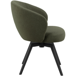 Florence Darlene Green Swivel Dining Chair with Armrest - Size: 80 x 58.5 x 60cm - Multi - Furniture To Go - Wilko - thumbnail 5