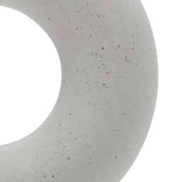Living and Home White Nordic Style Ceramic Round Vase - Size: 14 x 13 x 2cm - Wilko - thumbnail 5