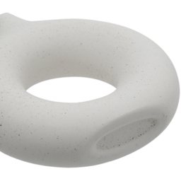 Living and Home White Nordic Style Ceramic Round Vase - Size: 14 x 13 x 2cm - Wilko - thumbnail 7
