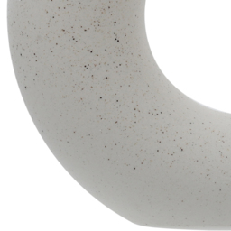 Living and Home White Nordic Style Ceramic Round Vase - Size: 14 x 13 x 2cm - Wilko - thumbnail 6