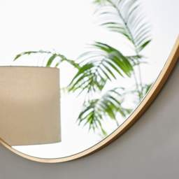 Furniturebox Emma Round Gold Frame Wall Mirror 100cm - Size: 100 x 100cm - Wilko - thumbnail 6