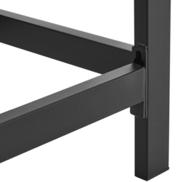 Living and Home Black Metal Powder Coated Firewood Rack Garden Log Holder - Size: 123 x 122 x 36cm - Wilko - thumbnail 4