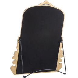 Living and Home Gold Classic Decorative Vanity Mirror with Stand 51 x 41cm - Size: 51 x 41 x 1.5cm - Wilko - thumbnail 4