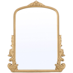 Living and Home Gold Classic Decorative Vanity Mirror with Stand 51 x 41cm - Size: 51 x 41 x 1.5cm - Wilko - thumbnail 3