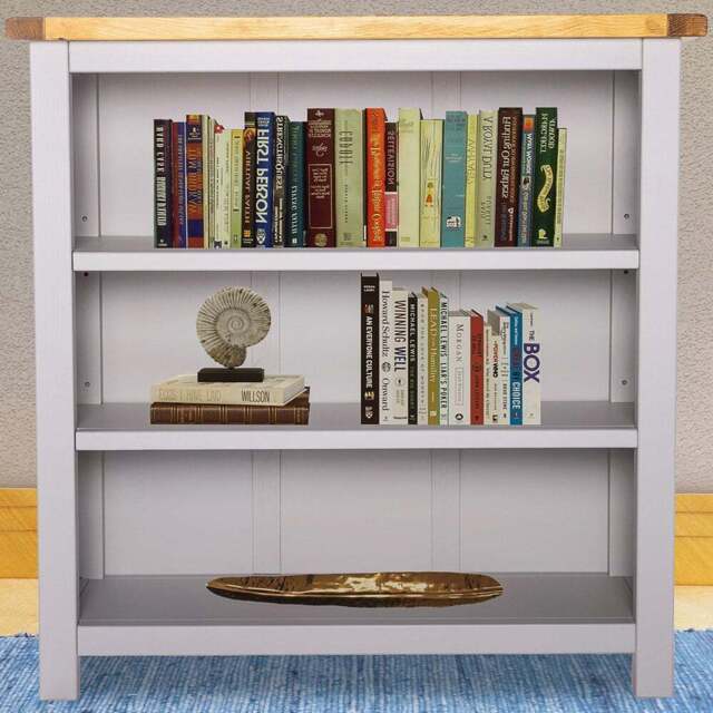 Argenta 3 Shelf Light Grey Bookcase - Wilko - image 1