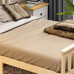 Vida Designs Milan Double Pine High Foot Wooden Bed Frame - Brown - Wilko - thumbnail 6
