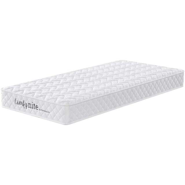 Home Source Antares Single Quilted Medium Firm Bonnell Coil Mattress - White - Wilko - image 1