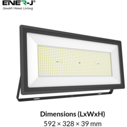 EnerJ 6500K 500W LED SMD Non PIR Floodlight - Size: 3 x 25 x 37cm - n/a - Wilko - thumbnail 7