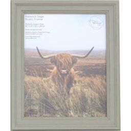 Keswick Sage Rustic Frame - Sage/10x8in - Size: 10 x 8 Inch - The Port. Co Gallery - Wilko - thumbnail 1
