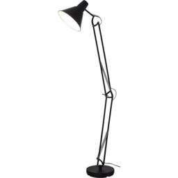 Jenson Retro Black Floor Lamp - Wilko - thumbnail 1