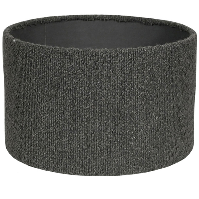 ValueLights Reni Charcoal Boucle Small Shade - Size: 15 x 25.5 x 25.5cm - Grey - Wilko - image 1