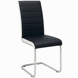 Portland Kosy Koala 4 Seater Modern Dining Set Wood Effect and Black - Brown - Wilko - thumbnail 3