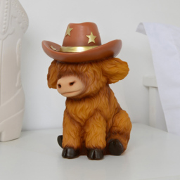 Highland Cow Battery Table Light Brown - Wilko - thumbnail 5
