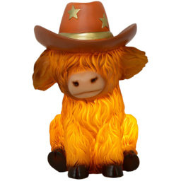 Highland Cow Battery Table Light Brown - Wilko - thumbnail 3