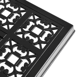 Living and Home Cast Aluminium Dining Table Black - Wilko - thumbnail 7