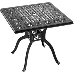 Living and Home Cast Aluminium Dining Table Black - Wilko - thumbnail 4