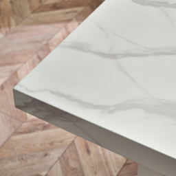 Julian Bowen Rome Marble Effect 6 Seater Dining Table White - Wilko - thumbnail 6