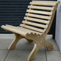 Forest Garden Kuba Chair - Size: 82 x 60 x 73.7cm - Green - Wilko - thumbnail 1