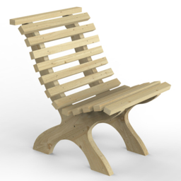 Forest Garden Kuba Chair - Size: 82 x 60 x 73.7cm - Green - Wilko - thumbnail 3