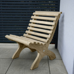 Forest Garden Kuba Chair - Size: 82 x 60 x 73.7cm - Green - Wilko - thumbnail 4
