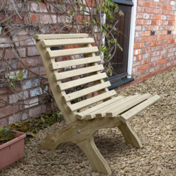 Forest Garden Kuba Chair - Size: 82 x 60 x 73.7cm - Green - Wilko - thumbnail 6