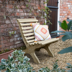 Forest Garden Kuba Chair - Size: 82 x 60 x 73.7cm - Green - Wilko - thumbnail 7