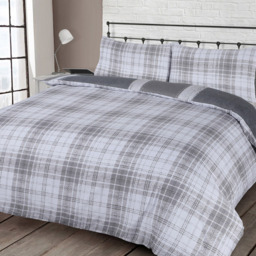 Velosso EasyCare Double Grey Union Jack Reversible Duvet Set - Serene - Wilko - thumbnail 3