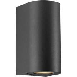 Nordlux Canto Maxi 2 Seaside Black Wall Light - Size: 17.2 x 8.7 x 17.2cm - Wilko