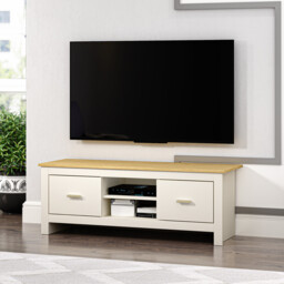 Lexington Cream and Gold TV Unit - Wilko - thumbnail 3