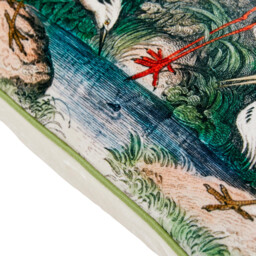 Oriental Birds Cushion - Multicolour - Wilko - thumbnail 5