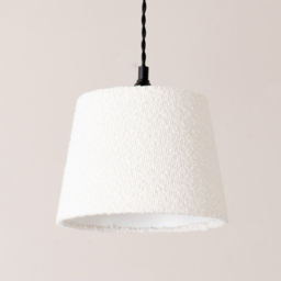 ValueLights Rory Cream Boucle Taper Shade - Size: 17 x 22 x 22cm - Wilko - thumbnail 5