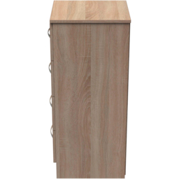 Crowndale Avin 4 Drawer Bardolino Oak Bedside Cabinet - Wilko - thumbnail 5