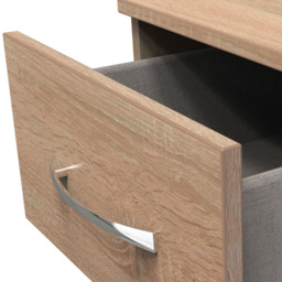 Crowndale Avin 4 Drawer Bardolino Oak Bedside Cabinet - Wilko - thumbnail 7