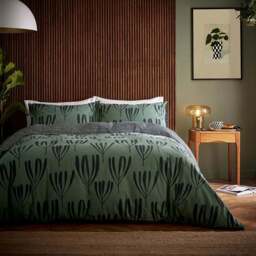 Helena Springfield Calla King Size Green Duvet Set - Wilko - thumbnail 1