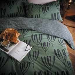 Helena Springfield Calla King Size Green Duvet Set - Wilko - thumbnail 5