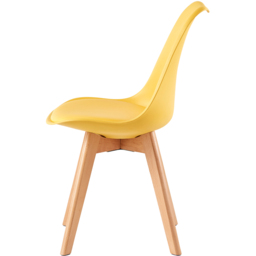 Eva Set of 6 Yellow Padded Dining Chairs - MCC - Wilko - thumbnail 5