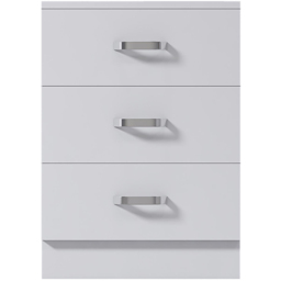 FWStyle Tunis 3 Drawer Matt White Chest of Drawer - Wilko - thumbnail 4