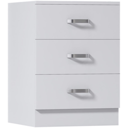 FWStyle Tunis 3 Drawer Matt White Chest of Drawer - Wilko - thumbnail 3