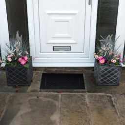 JVL Harlequin Rubber Scraper Doormat 40 x 60cm - JVL Homewares - Wilko - thumbnail 3