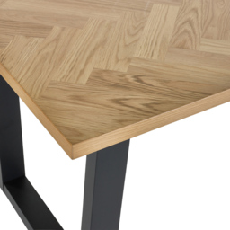 Julian Bowen Hilton 4 Seater Dining Table - Black - Wilko - thumbnail 6