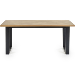 Julian Bowen Hilton 4 Seater Dining Table - Black - Wilko - thumbnail 4
