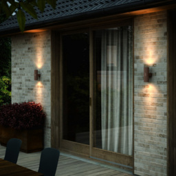 Nordlux Kyklop Ripple Rusty Wall Light - Size: 25.4 x 8.6 x 25.4cm - Multi - Wilko - thumbnail 3