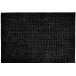 Allure Bath Fashions Black Chenille Microfibre Supersoft Non-Slip Bobble Bath Mat 50 x 80cm - Wilko