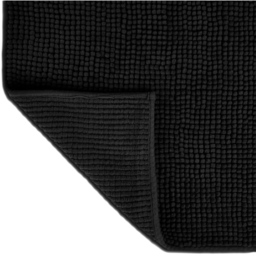 Allure Bath Fashions Black Chenille Microfibre Supersoft Non-Slip Bobble Bath Mat 50 x 80cm - Wilko - thumbnail 4