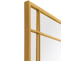 MirrorOutlet The Tabula Gold Metal Framed Window Wall Mirror 180 x 90cm - Wilko - thumbnail 7