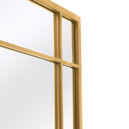 MirrorOutlet The Tabula Gold Metal Framed Window Wall Mirror 180 x 90cm - Wilko - thumbnail 6