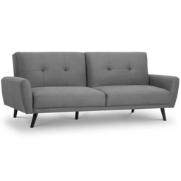 Julian Bowen Monza 2 Seater Grey Sofa Bed - Wilko - thumbnail 3