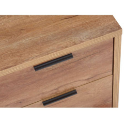 Stockwell 3 Door 2 Drawer Brown Wardrobe - Size: 3 Door, 2 Drawer - Birlea - Wilko - thumbnail 5