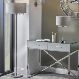 Pacific Lifestyle Plaza Silver 5 Light Metal Floor Lamp - Wilko - thumbnail 3